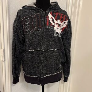 Kids Black Hoodie Jacket